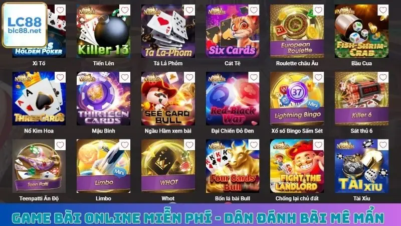Game Bài Online Miễn Phí